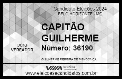 Candidato CAPITÃO GUILHERME 2024 - BELO HORIZONTE - Eleições