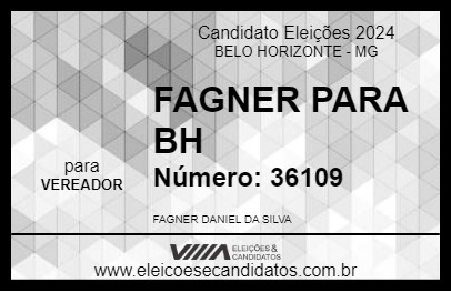 Candidato FAGNER PARA BH 2024 - BELO HORIZONTE - Eleições