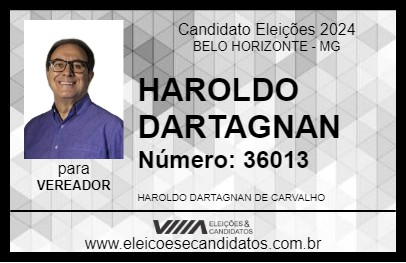 Candidato HAROLDO DARTAGNAN 2024 - BELO HORIZONTE - Eleições