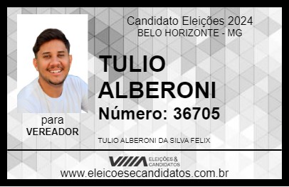 Candidato TULIO ALBERONI 2024 - BELO HORIZONTE - Eleições