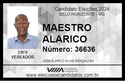 Candidato MAESTRO ALARICO 2024 - BELO HORIZONTE - Eleições