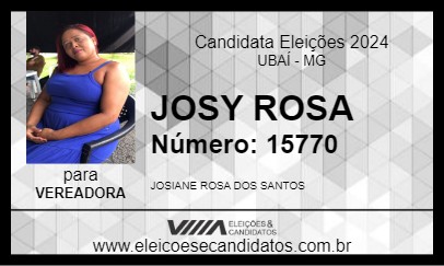 Candidato JOSY ROSA 2024 - UBAÍ - Eleições