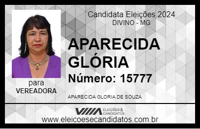 Candidato APARECIDA GLÓRIA 2024 - DIVINO - Eleições