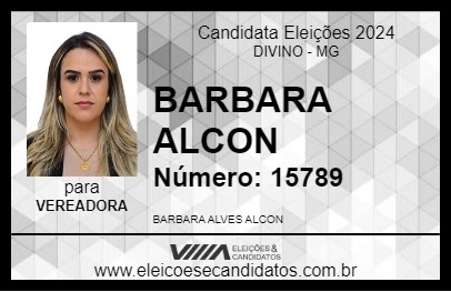 Candidato BARBARA ALCON 2024 - DIVINO - Eleições