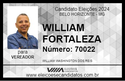 Candidato WILLIAM FORTALEZA 2024 - BELO HORIZONTE - Eleições