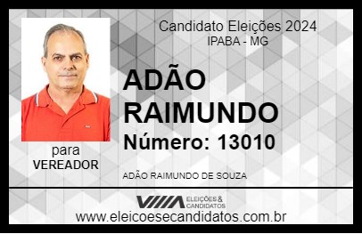 Candidato ADÃO RAIMUNDO 2024 - IPABA - Eleições