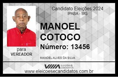 Candidato MANOEL COTOCO 2024 - IPABA - Eleições