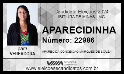 Candidato APARECIDINHA 2024 - IBITIÚRA DE MINAS - Eleições