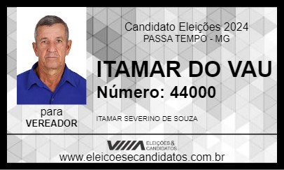 Candidato ITAMAR DO VAU 2024 - PASSA TEMPO - Eleições