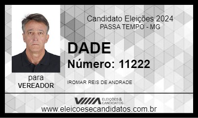 Candidato DADE 2024 - PASSA TEMPO - Eleições