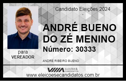 Candidato ANDRÉ BUENO DO ZÉ MENINO 2024 - CAMBUÍ - Eleições