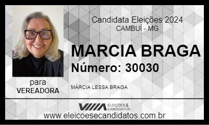 Candidato MARCIA BRAGA 2024 - CAMBUÍ - Eleições