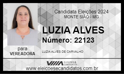 Candidato LUZIA ALVES 2024 - MONTE SIÃO - Eleições