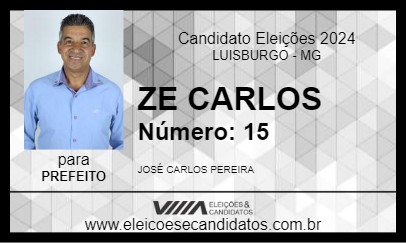 Candidato ZE CARLOS 2024 - LUISBURGO - Eleições