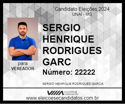 Candidato SERGINHO DA RÁDIO 2024 - UNAÍ - Eleições