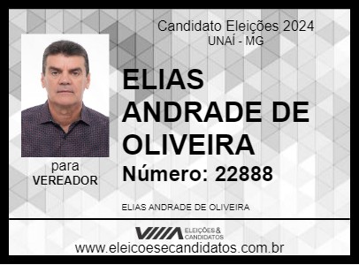 Candidato CAPITÃO ELIAS 2024 - UNAÍ - Eleições