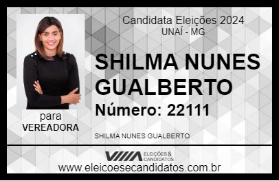 Candidato SHILMA NUNES 2024 - UNAÍ - Eleições