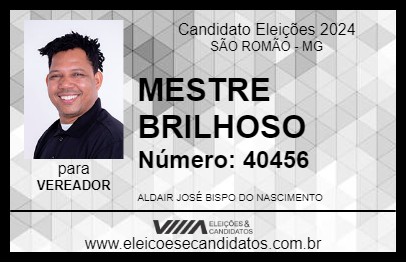 Candidato MESTRE BRILHOSO 2024 - SÃO ROMÃO - Eleições