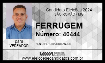 Candidato FERRUGEM 2024 - SÃO ROMÃO - Eleições