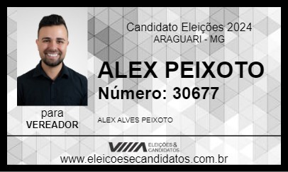 Candidato ALEX PEIXOTO 2024 - ARAGUARI - Eleições