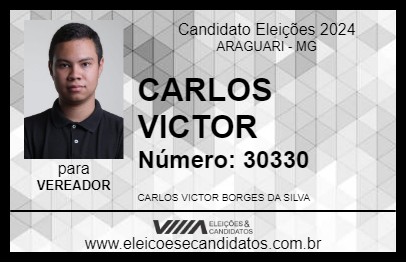 Candidato CARLOS VICTOR 2024 - ARAGUARI - Eleições