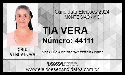 Candidato TIA VERA 2024 - MONTE SIÃO - Eleições