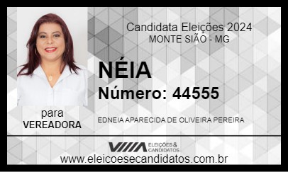 Candidato NÉIA 2024 - MONTE SIÃO - Eleições