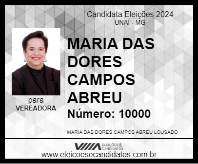 Candidato DORINHA MELGAÇO 2024 - UNAÍ - Eleições