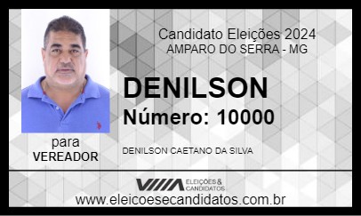 Candidato DENILSON 2024 - AMPARO DO SERRA - Eleições