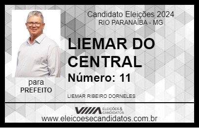 Candidato LIEMAR DO CENTRAL 2024 - RIO PARANAÍBA - Eleições