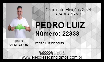 Candidato PEDRO LUIZ 2024 - ARAGUARI - Eleições