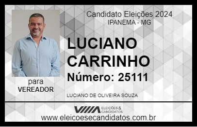 Candidato LUCIANO CARRINHO 2024 - IPANEMA - Eleições