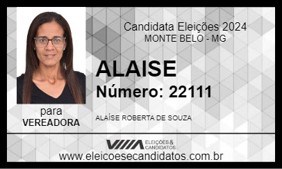 Candidato ALAISE 2024 - MONTE BELO - Eleições