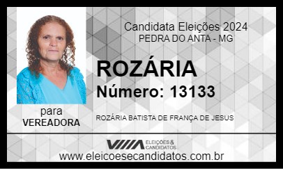 Candidato ROZÁRIA 2024 - PEDRA DO ANTA - Eleições