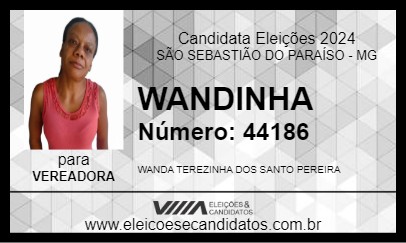 Candidato WANDINHA 2024 - SÃO SEBASTIÃO DO PARAÍSO - Eleições