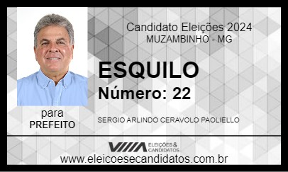 Candidato ESQUILO 2024 - MUZAMBINHO - Eleições