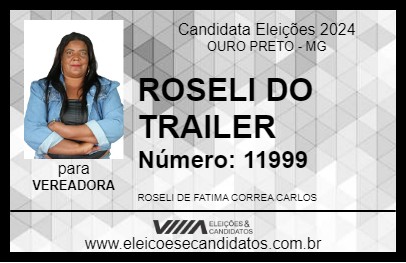 Candidato ROSELI DO TRAILER 2024 - OURO PRETO - Eleições