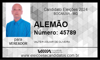 Candidato ALEMÃO 2024 - BOCAIÚVA - Eleições