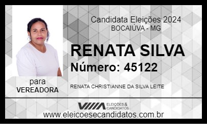 Candidato RENATA SILVA 2024 - BOCAIÚVA - Eleições