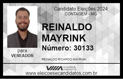 Candidato REINALDO MAYRINK 2024 - CONTAGEM - Eleições