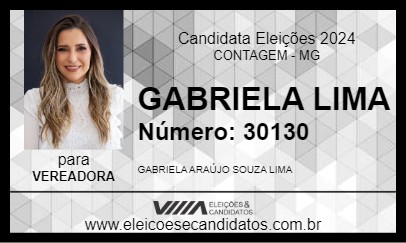 Candidato GABRIELA LIMA 2024 - CONTAGEM - Eleições