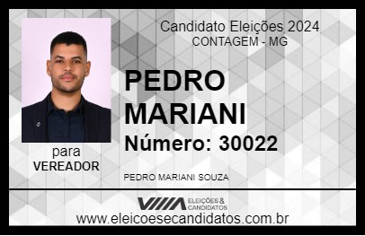 Candidato PEDRO MARIANI 2024 - CONTAGEM - Eleições