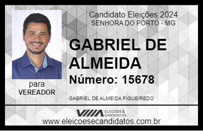 Candidato GABRIEL DE ALMEIDA 2024 - SENHORA DO PORTO - Eleições