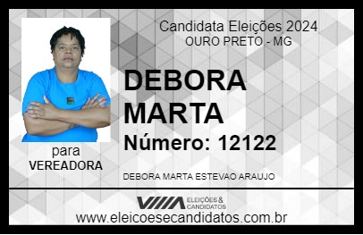 Candidato DEBORA MARTA 2024 - OURO PRETO - Eleições