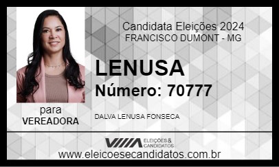 Candidato LENUSA 2024 - FRANCISCO DUMONT - Eleições