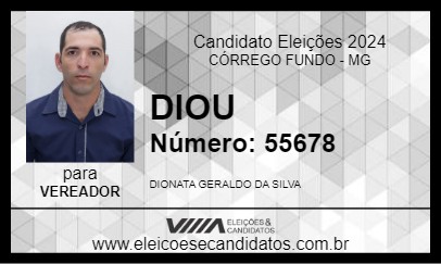 Candidato DIOU 2024 - CÓRREGO FUNDO - Eleições