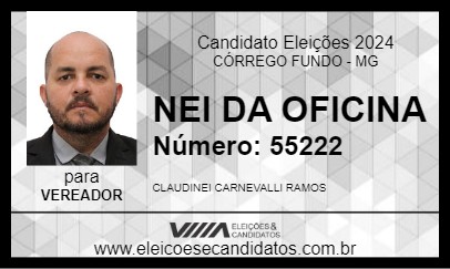 Candidato NEI DA OFICINA 2024 - CÓRREGO FUNDO - Eleições