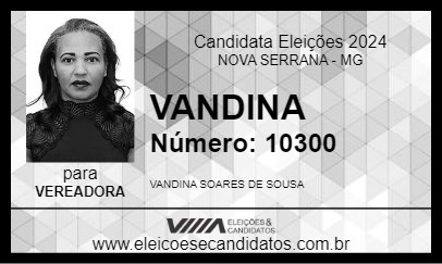 Candidato VANDINA 2024 - NOVA SERRANA - Eleições