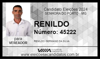 Candidato RENILDO 2024 - SENHORA DO PORTO - Eleições