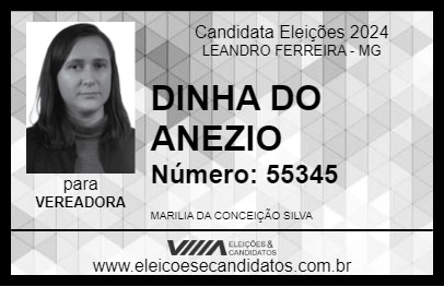 Candidato DINHA DO ANEZIO 2024 - LEANDRO FERREIRA - Eleições